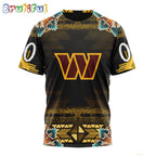 NFL Washington Commanders T-Shirt Special Native Costume Design T-Shirt