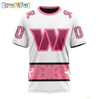 NFL Washington Commanders T-Shirt Special Pink Design Fight Breast Cancer