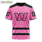 NFL Washington Commanders T-Shirt Special Pink T-Shirt Design Fight Breast Cancer