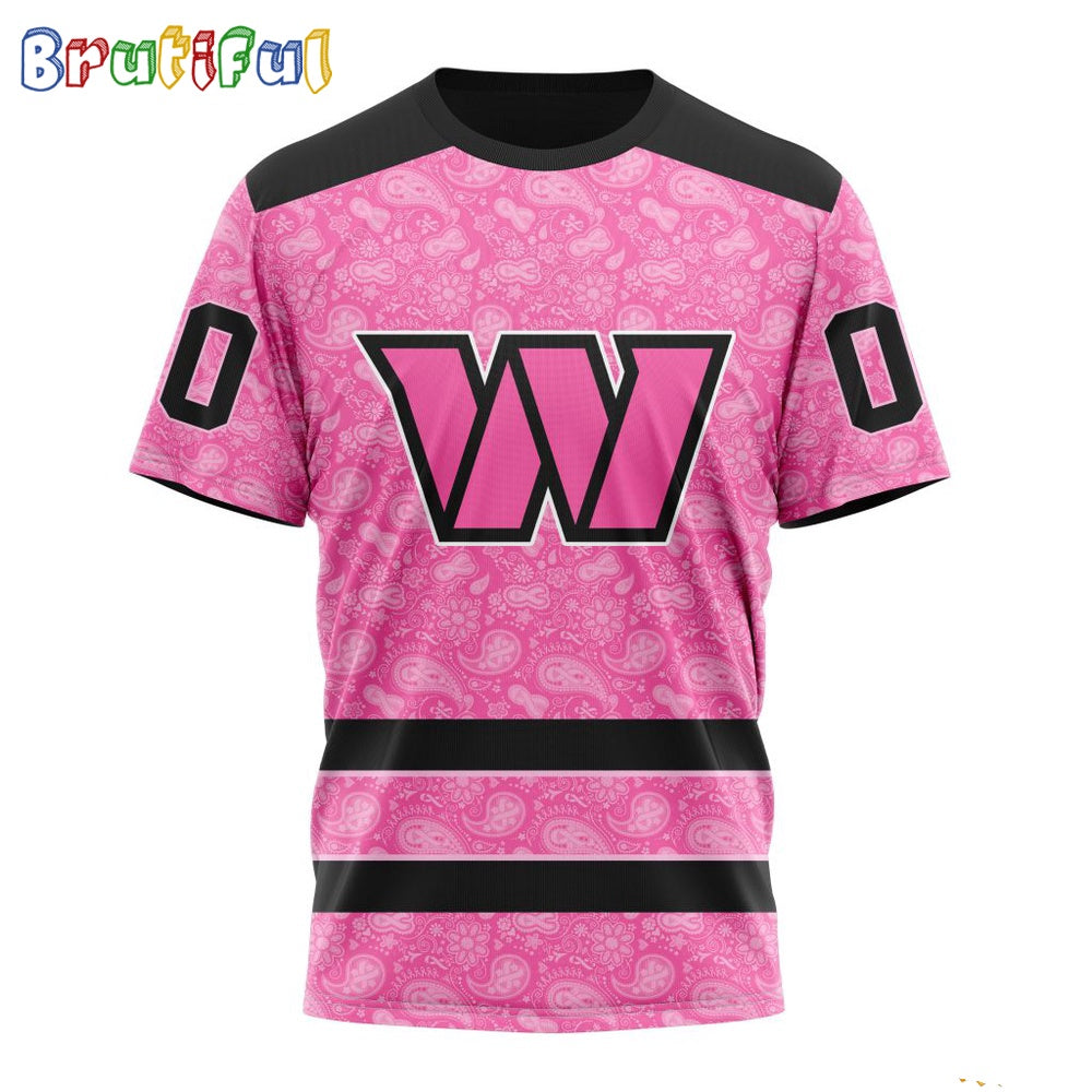 NFL Washington Commanders T-Shirt Special Pink T-Shirt Design Fight Breast Cancer