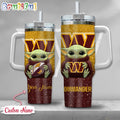 NFL Washington Commanders Tumbler Baby Yoda Customzed Handle Cup