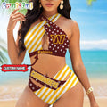 NFL Washington Commanders Women Bikini Set Summer Football Bikini Sets
