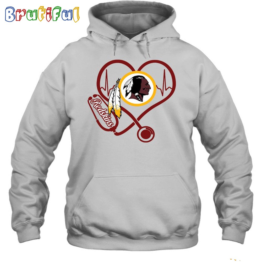 NFL Washington Redskins Nurse Love Hoodie Unisex Football T-Shirt Hoodie