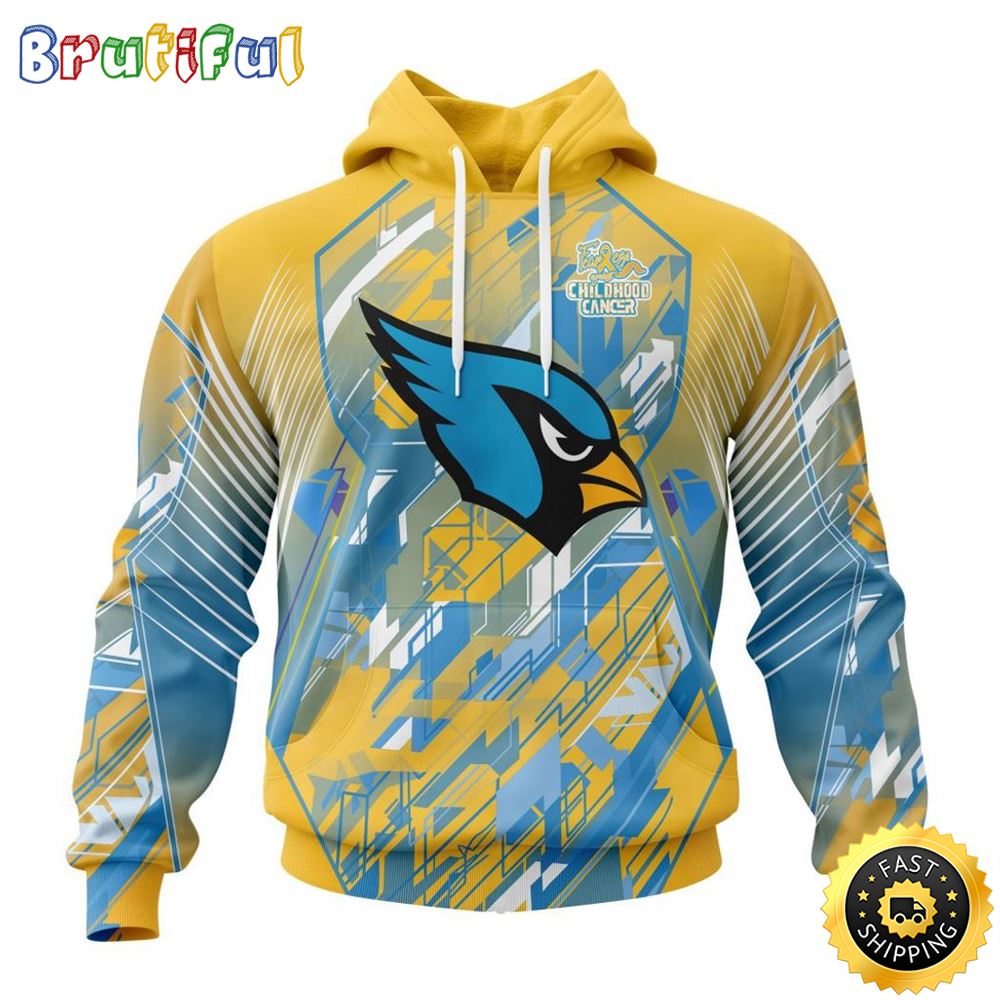 NFL Arizona Cardinals Specialized Design Fearless Against Childhood Cancers Hoodie