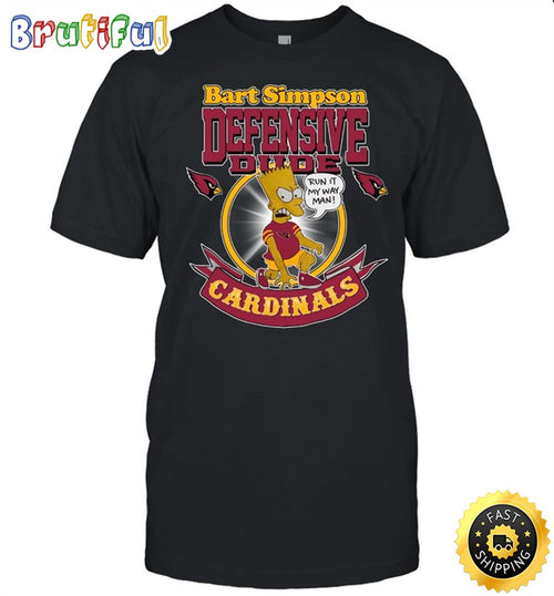 NFL Arizona Cardinals T Shirt Print Simpsons Nfl Simpsons Tshirt For Fans