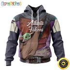 NFL Atlanta Falcons All Over Print 3D Hoodie Specialized Mandalorian And Baby Yoda Unisex Hoodies