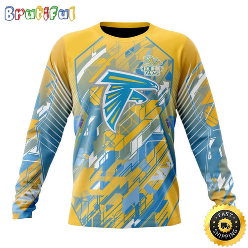NFL Atlanta Falcons Crewneck Sweatshirt Fearless Against Childhood Cancers Gift For Football Fans