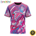 NFL Atlanta Falcons I Pink All Over Print 3D T Shirt I Can Fearless Again Breast Cancer For Breast Cancer Survivors