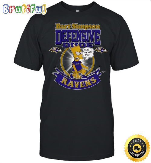 NFL Baltimore Ravens T Shirt Print Simpsons Nfl Simpsons Tshirt For Fans