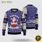 NFL Baltimore Ravens Ugly Sweater Printed Christmas Funny Santa Claus Show Team Spirit
