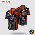 NFL Chicago Bears Hawaiian Shirts Skull Halloween Show Off Your Team Spirit In Tropical Fashion