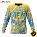 NFL Cincinnati Bengals Crewneck Sweatshirt Fearless Against Childhood Cancers Gift For Football Fans