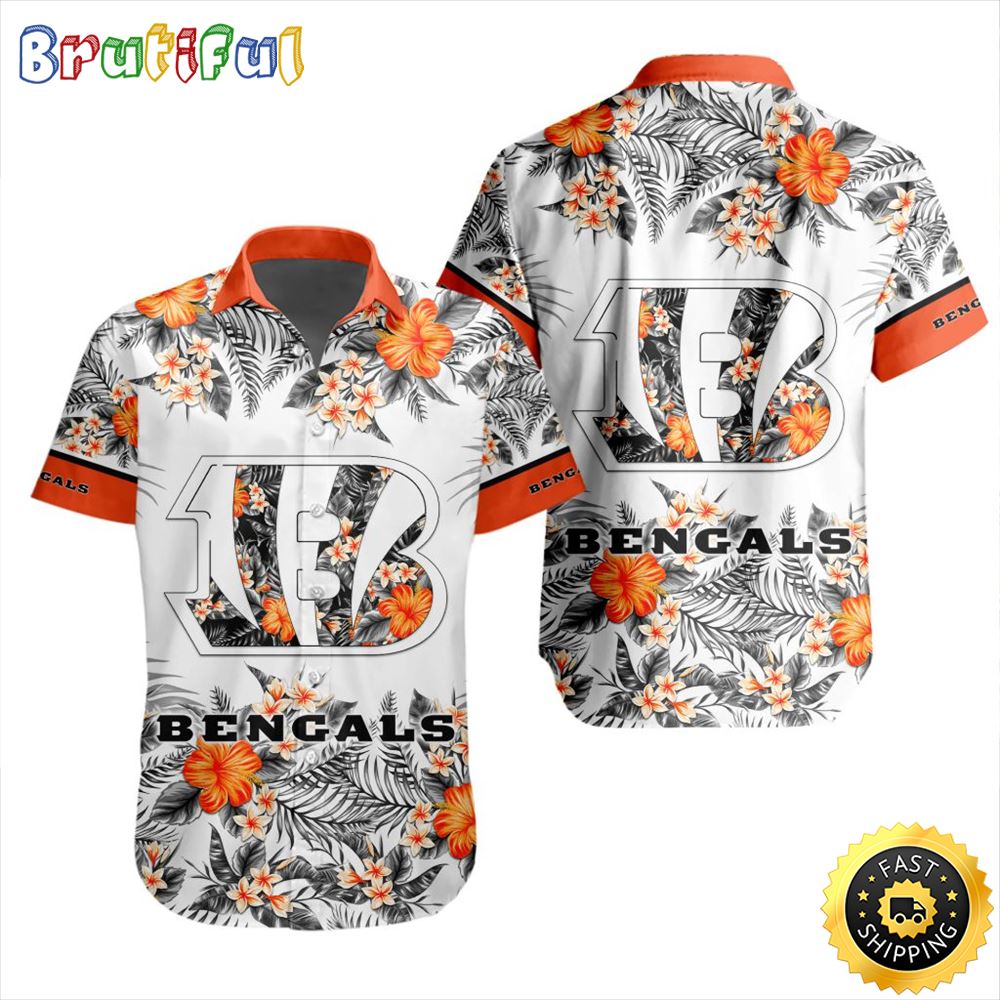 NFL Cincinnati Bengals Hawaiian Shirt Special Floral Tropical Team Spirit