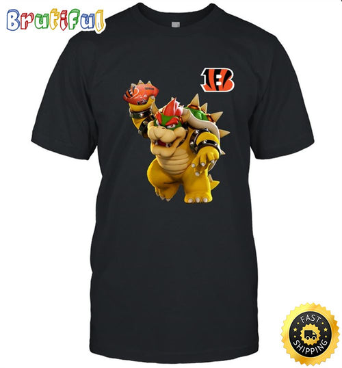 NFL Cincinnati Bengals T Shirt Super Mario Nfl Super Mario Tshirt For Fans