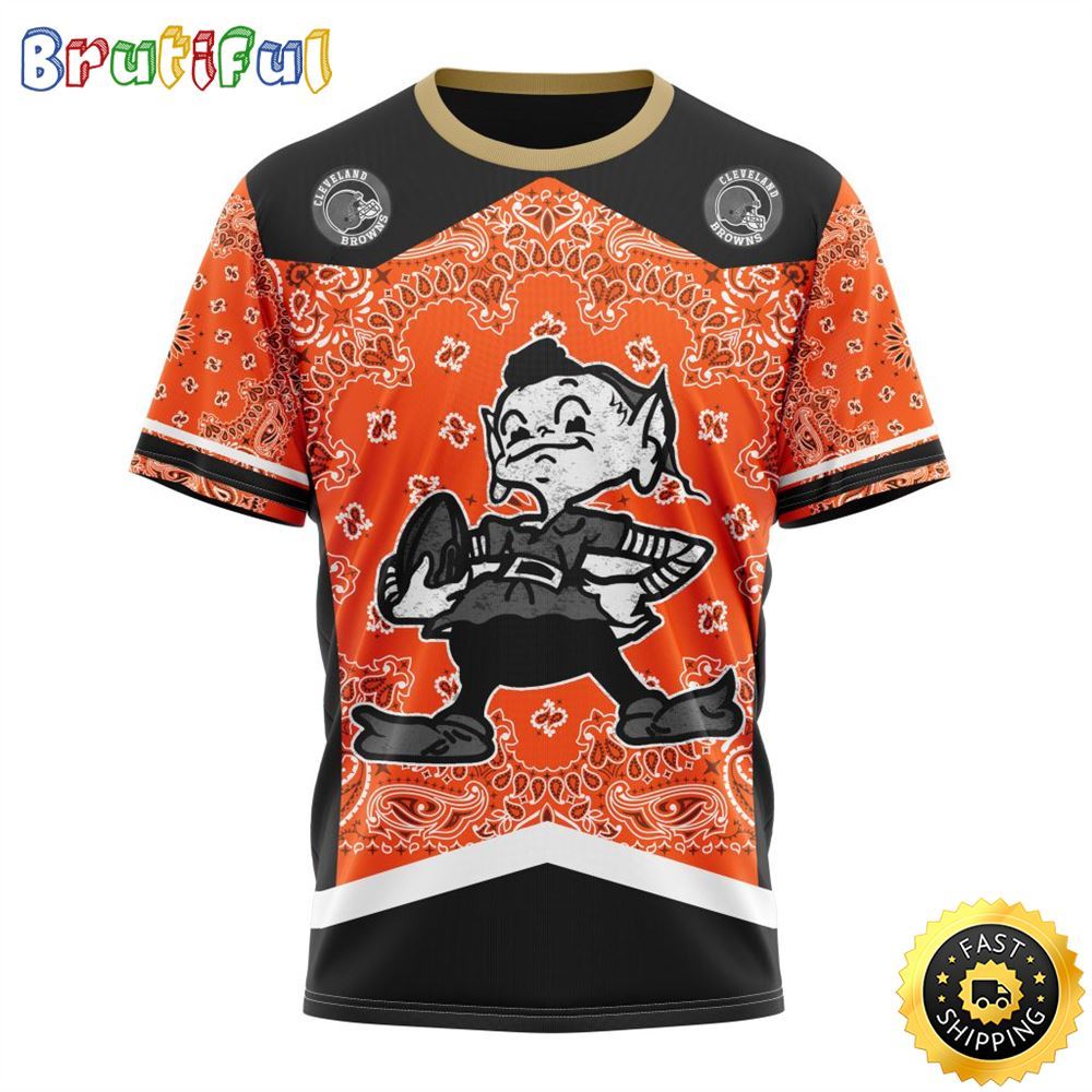 NFL Cleveland Browns All Over Print 3D T Shirt Specialized Classic Style Unisex Tshirt