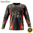 NFL Cleveland Browns Crewneck Sweatshirt Camo Hunting Design Stylish Gear For Fans