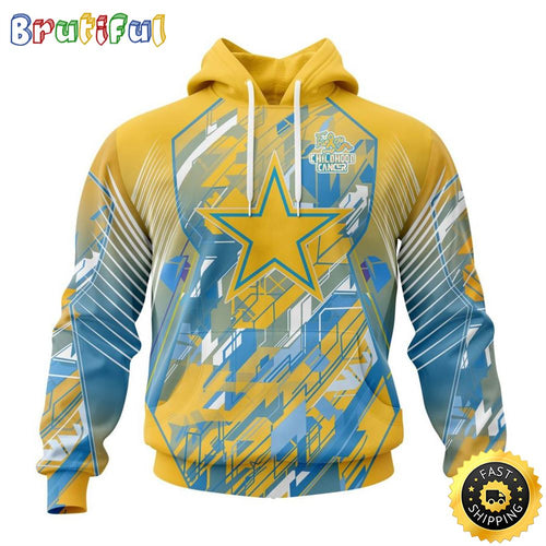 NFL Dallas Cowboysls Specialized Design Fearless Against Childhood Cancers Hoodie