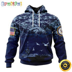 NFL Denver Broncos 3D Hoodie Honor US Navy Veterans Stylish Gear For Fans