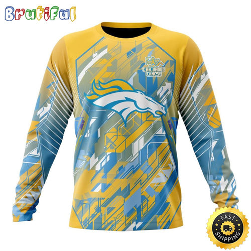 NFL Denver Broncos Crewneck Sweatshirt Fearless Against Childhood Cancers Gift For Football Fans