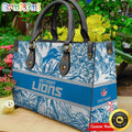 NFL Detroit Lions NFL Women Leather Bag