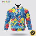 NFL Detroit Lions Puzzle Autism Awareness All Over Print 3D Hoodie Unisex Hoodie
