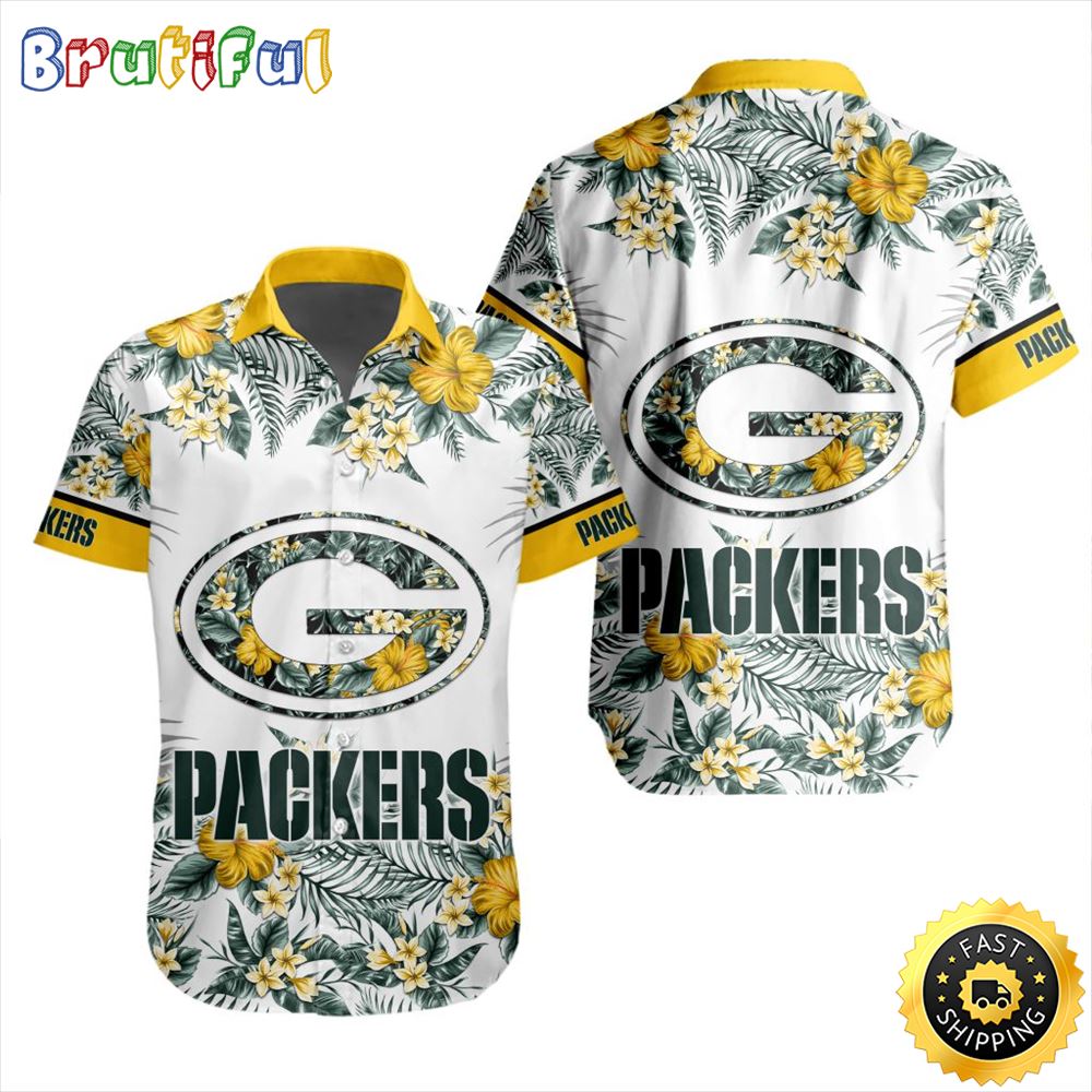 NFL Green Bay Packers Hawaiian Shirt Special Floral Tropical Team Spirit