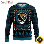 NFL Jacksonville Jaguars Ugly Christmas Sweater The Intelligence Of The Skull Unisex Sweater