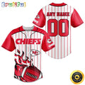 NFL Kansas City Chiefs Baseball Jersey 3D Personalized Customization Options Available