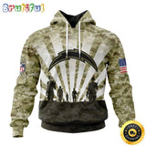 NFL Los Angeles Chargers Salute To Service Honor Veterans And Their Families Hoodie