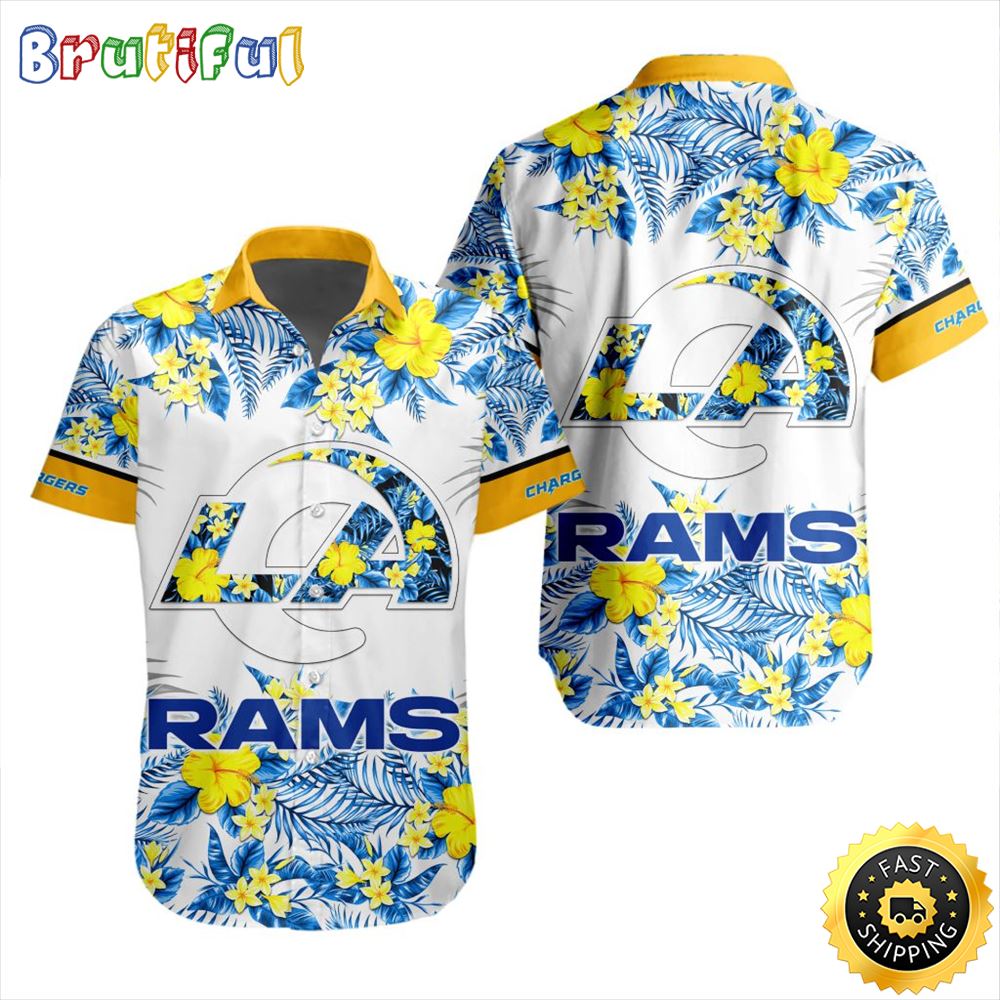 NFL Los Angeles Rams Hawaiian Shirt Special Floral Tropical Team Spirit
