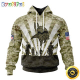 NFL Minnesota Vikings Salute To Service Honor Veterans And Their Families Hoodie