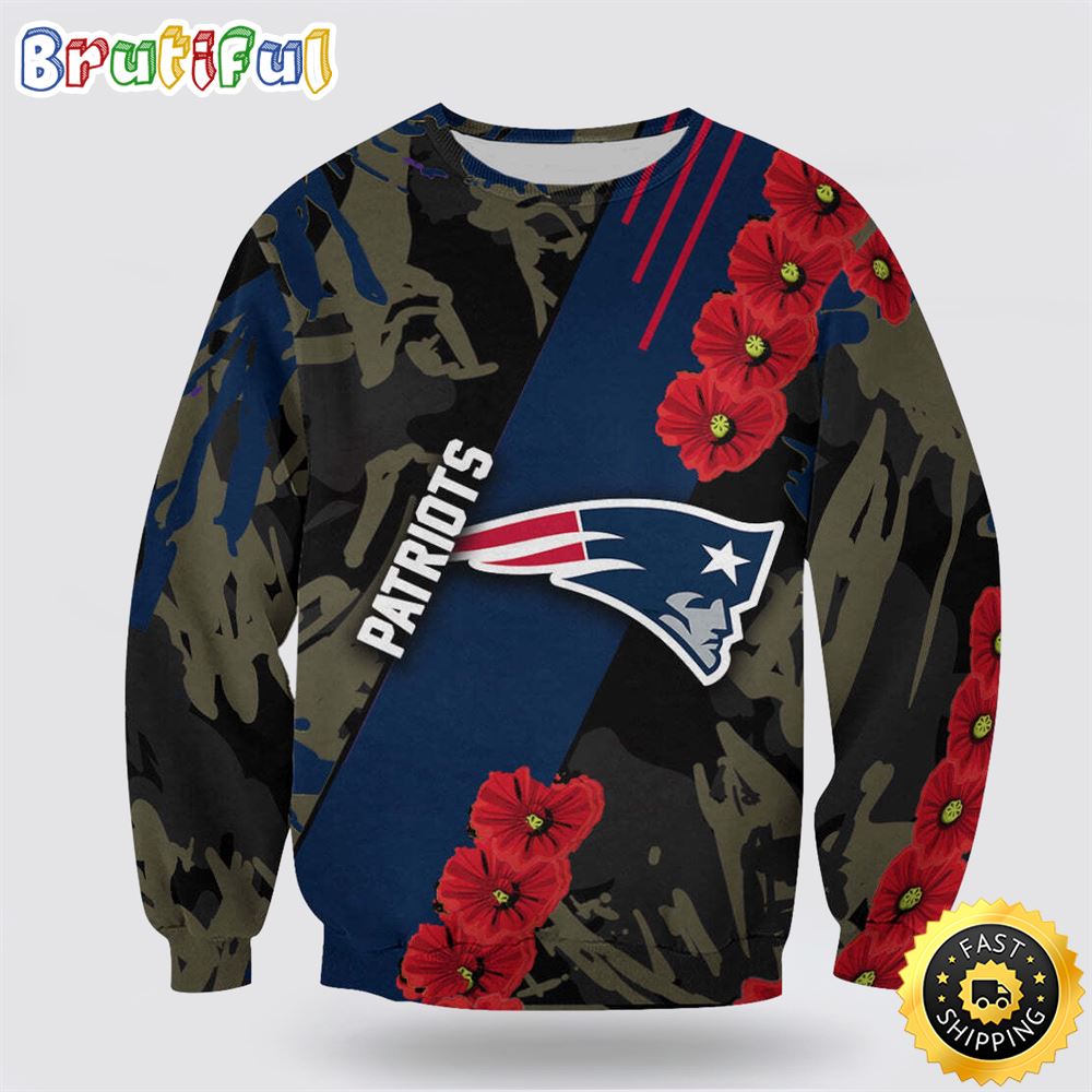 NFL New England Patriots Crewneck Sweatshirt Show Your Team Pride In Style