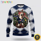 NFL New England Patriots Ugly Sweater Pub Dog Ugly Christmas Sweater