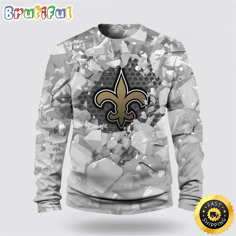 NFL New Orleans Saints Crewneck Sweatshirt Show Your Team Pride In Style