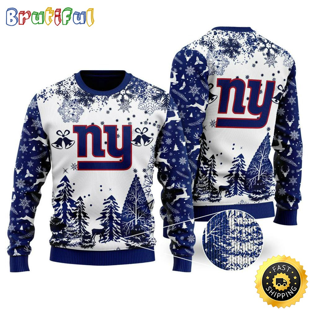 NFL New York Giants Christmas Ugly Sweater Xmax Tree Chistmas