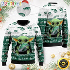 NFL New York Jets Ugly Christmas Sweater Cute Baby Yoda Unisex Sweater