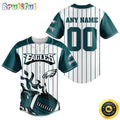 NFL Philadelphia Eagles Baseball Jersey 3D Personalized Customization Options Available
