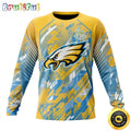 NFL Philadelphia Eagles Crewneck Sweatshirt Fearless Against Childhood Cancers Gift For Football Fans