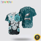 NFL Philadelphia Eagles Hawaiian Shirts Skull Halloween Tropical Vibes Meet Football Fandom