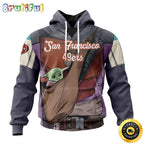 NFL San Francisco 49ers All Over Print 3D Hoodie Specialized Mandalorian And Baby Yoda Unisex Hoodies