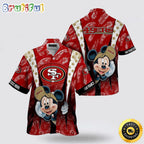 NFL San Francisco 49ers Hawaiian Shirt Mickey Mouse Ball