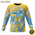 NFL Seattle Seahawks Crewneck Sweatshirt Fearless Against Childhood Cancers Gift For Football Fans