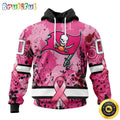 NFL Tampa Bay Buccaneers All Over Print 3D Hoodie I Pink I Can In October We Wear Pink Breast Cancer Unisex Hoodie