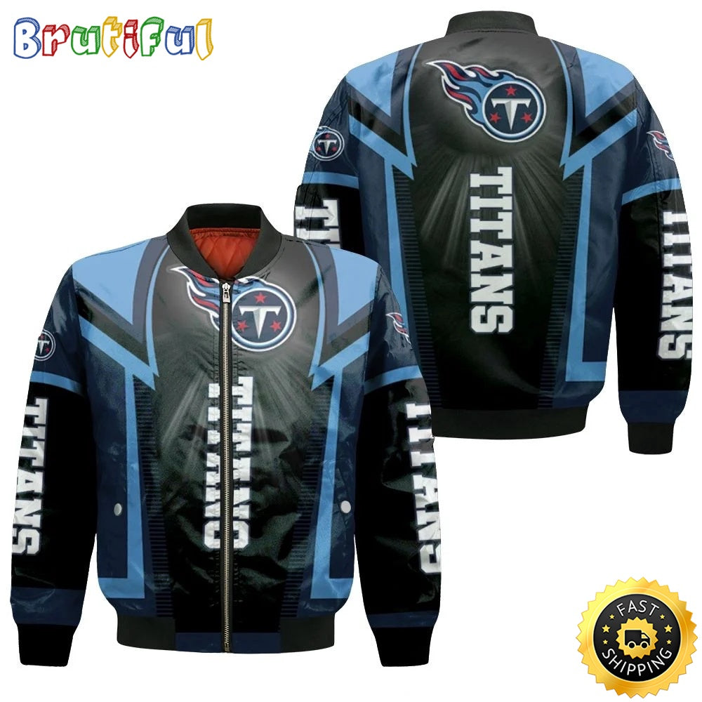 NFL Tennessee Titans Bomber Jacket Logo For Fans