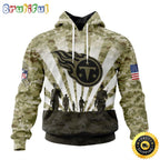 NFL Tennessee Titans Salute To Service Honor Veterans And Their Families Hoodie