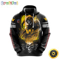 NFL Washington Commanders 3D Hoodie All Over Print Skull Embrace Team Pride