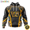 NFL Washington Commanders All Over Print 3D Hoodie Camo Hunting Design Your Team In Style