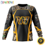 NFL Washington Commanders Crewneck Sweatshirt Camo Hunting Design Stylish Gear For Fans