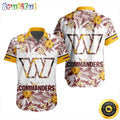 NFL Washington Commanders Hawaiian Shirt Special Floral Tropical Team Spirit