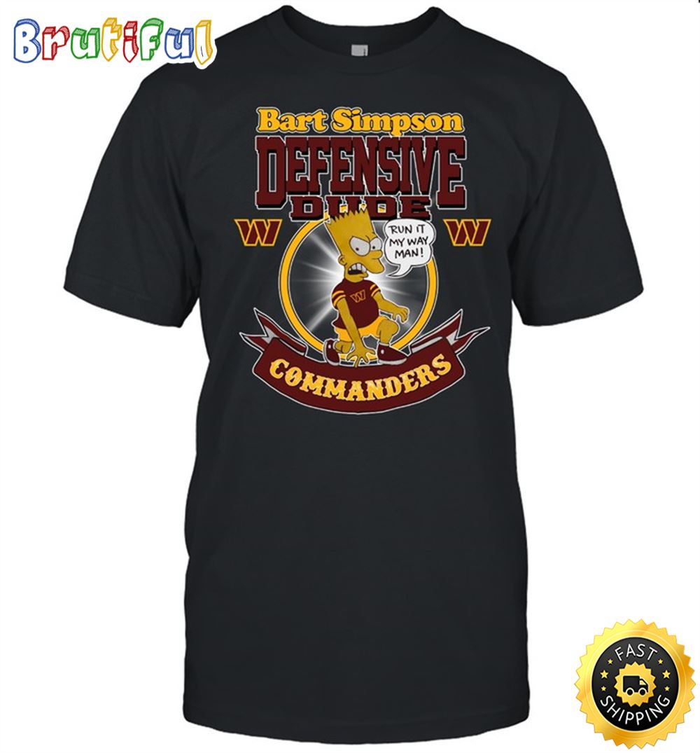 NFL washington commanders T Shirt Print Simpsons Nfl Simpsons Tshirt For Fans